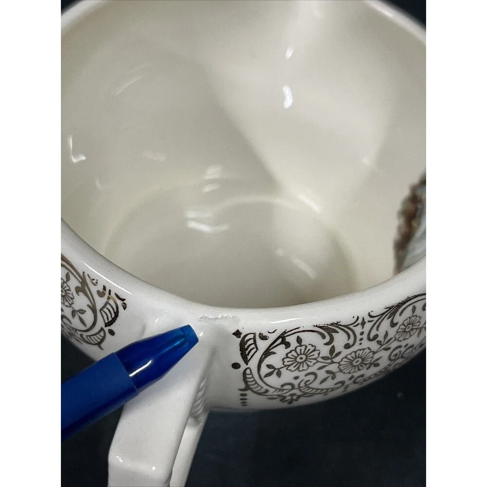 VTG Rare American Limoges Triumph China D’or Milk/ Creamer #1T-S284 22k Gold‎